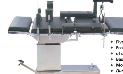 C-arm OT table — hydraulic — catalogue photograph