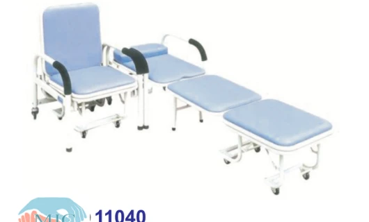 Attendant bed cum chair — catalogue photograph